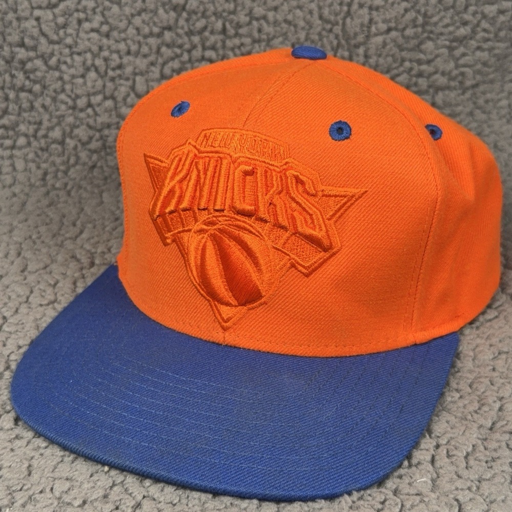 Mitchell & Ness NBA New York Knicks Hardwood Classic Orange & Blue Snapback Hat